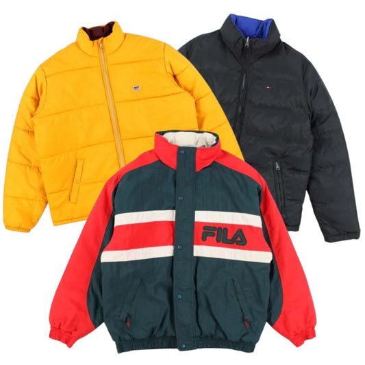 15x BRANDED PUFFER JACKETS - The Hub Vintage Wholesale Limited