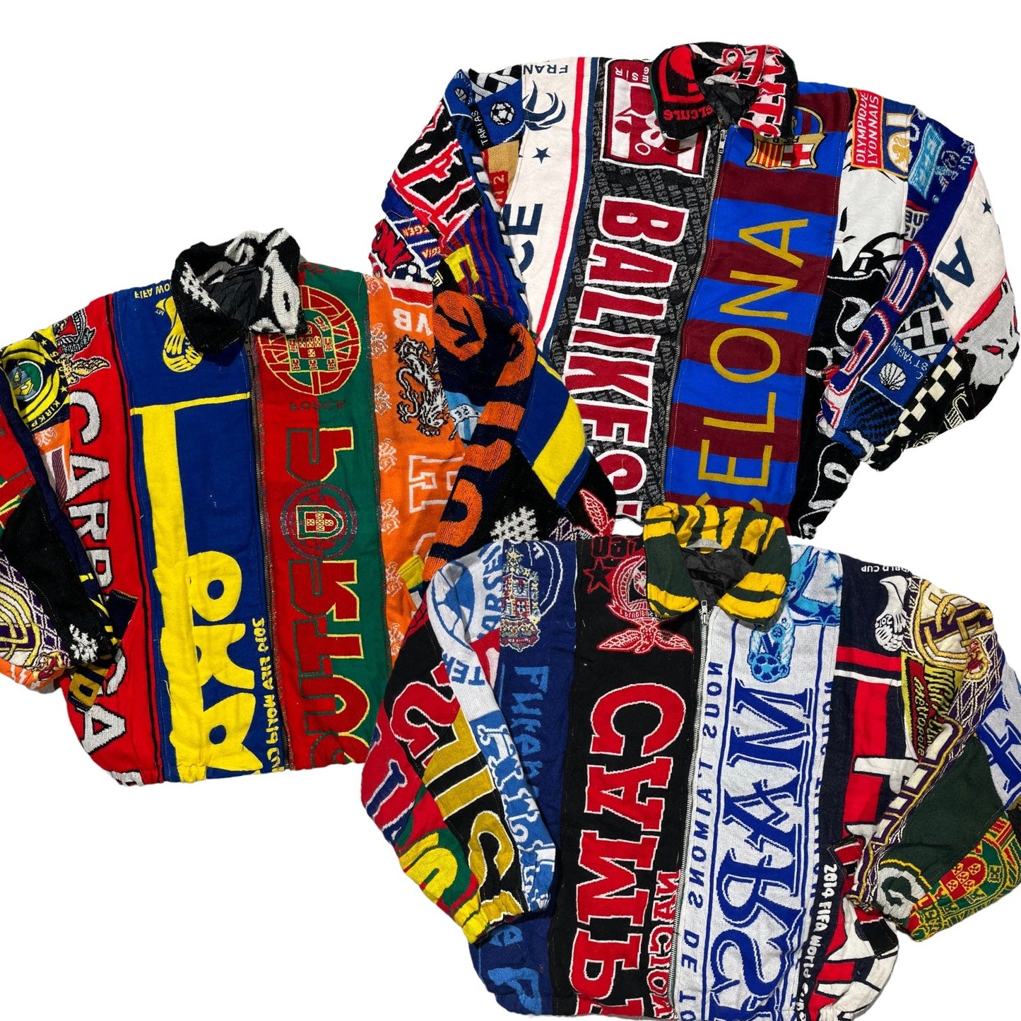 15x REWORKED FOOTBALL JACKETS - The Hub Vintage Wholesale Limited