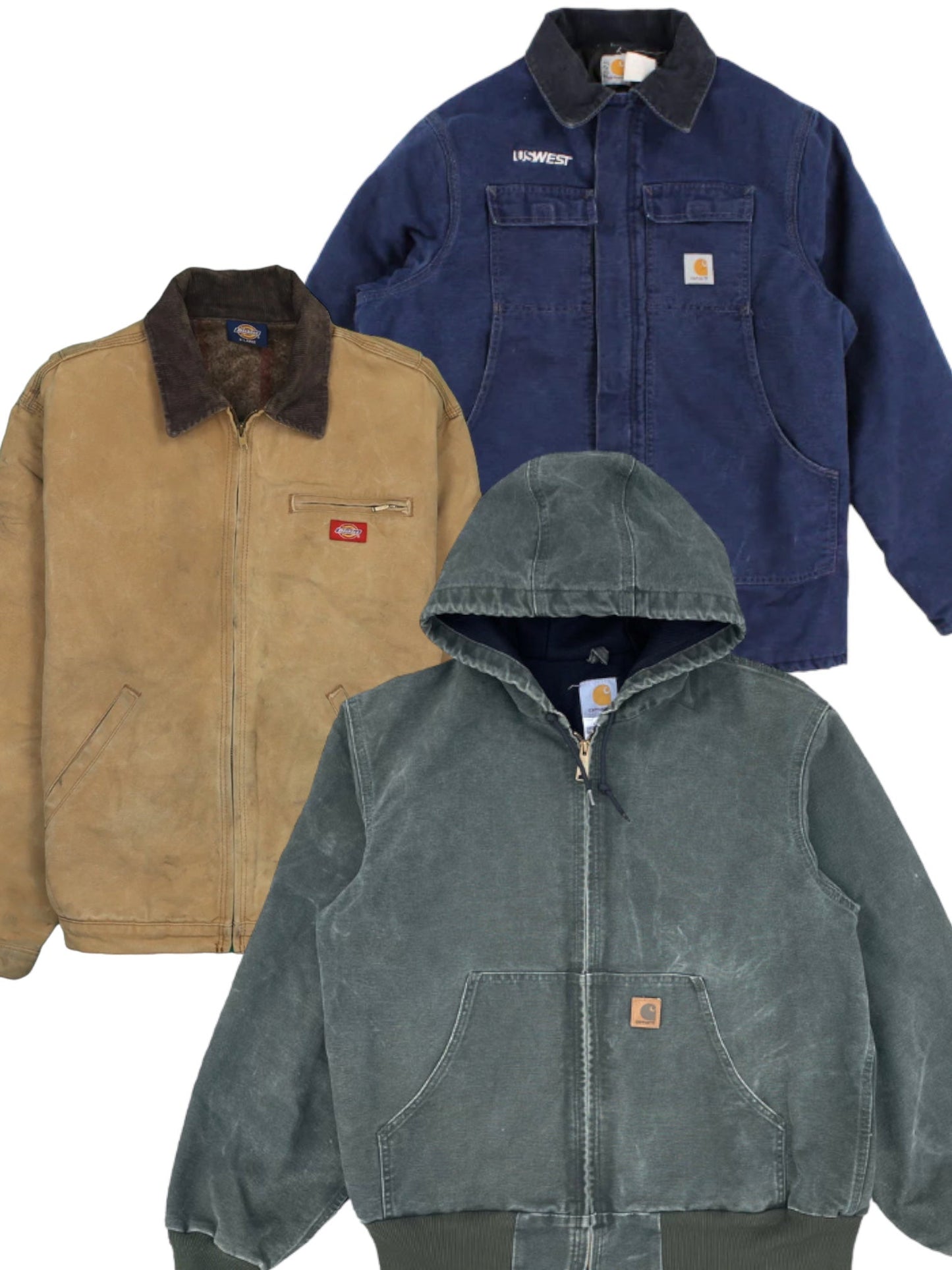 20x CARHARTT & DICKIES JACKETS - The Hub Vintage Wholesale Limited