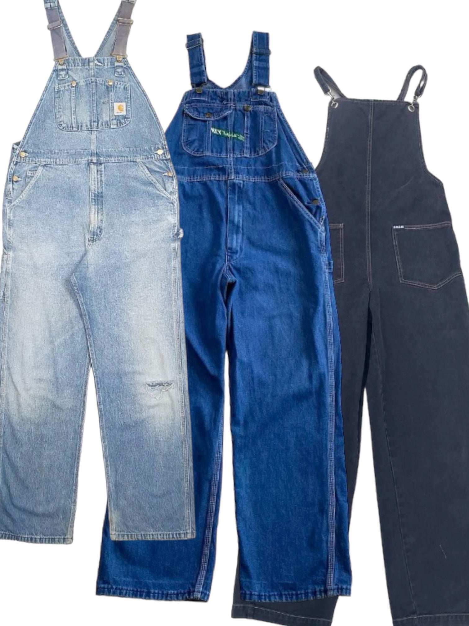 20x DENIM DUNGAREES - The Hub Vintage Wholesale Limited