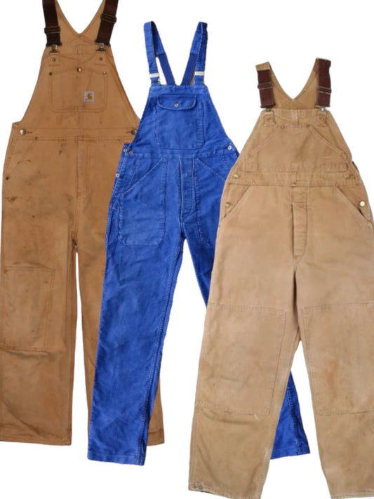 20x WORKWEAR DUNGAREES - The Hub Vintage Wholesale Limited