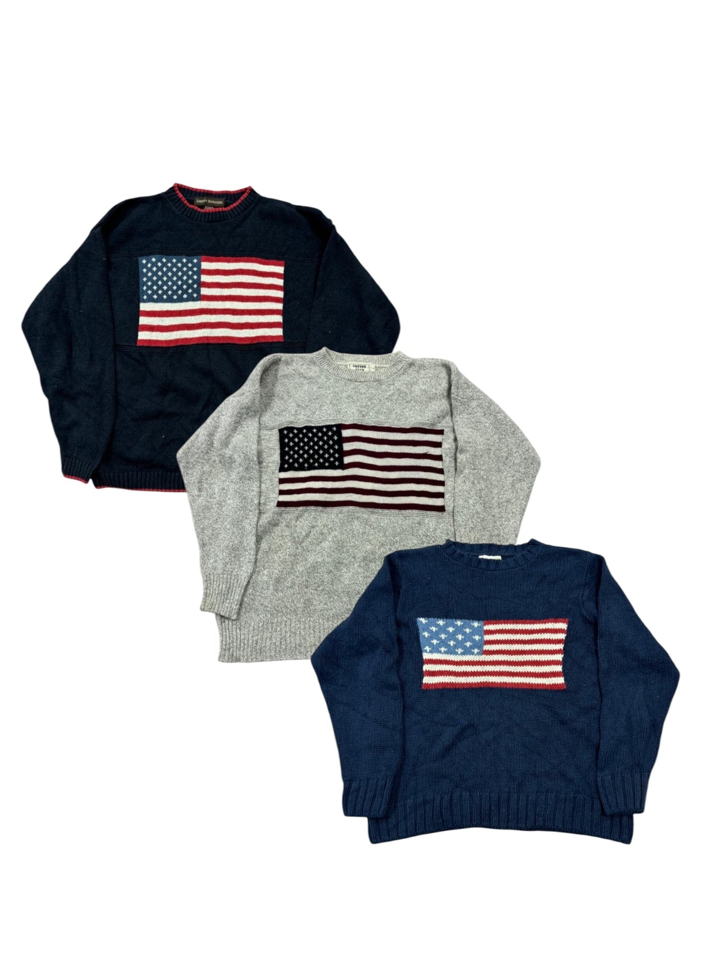 25x USA FLAG KNITWEAR - The Hub Vintage Wholesale Limited