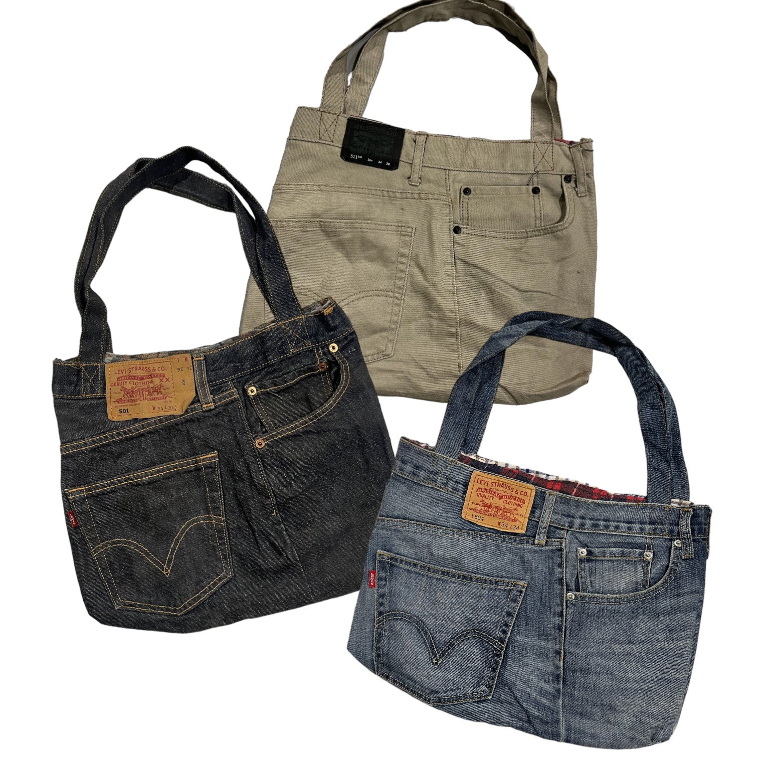 30x REWORKED LEVIS TOTE BAG - The Hub Vintage Wholesale Limited