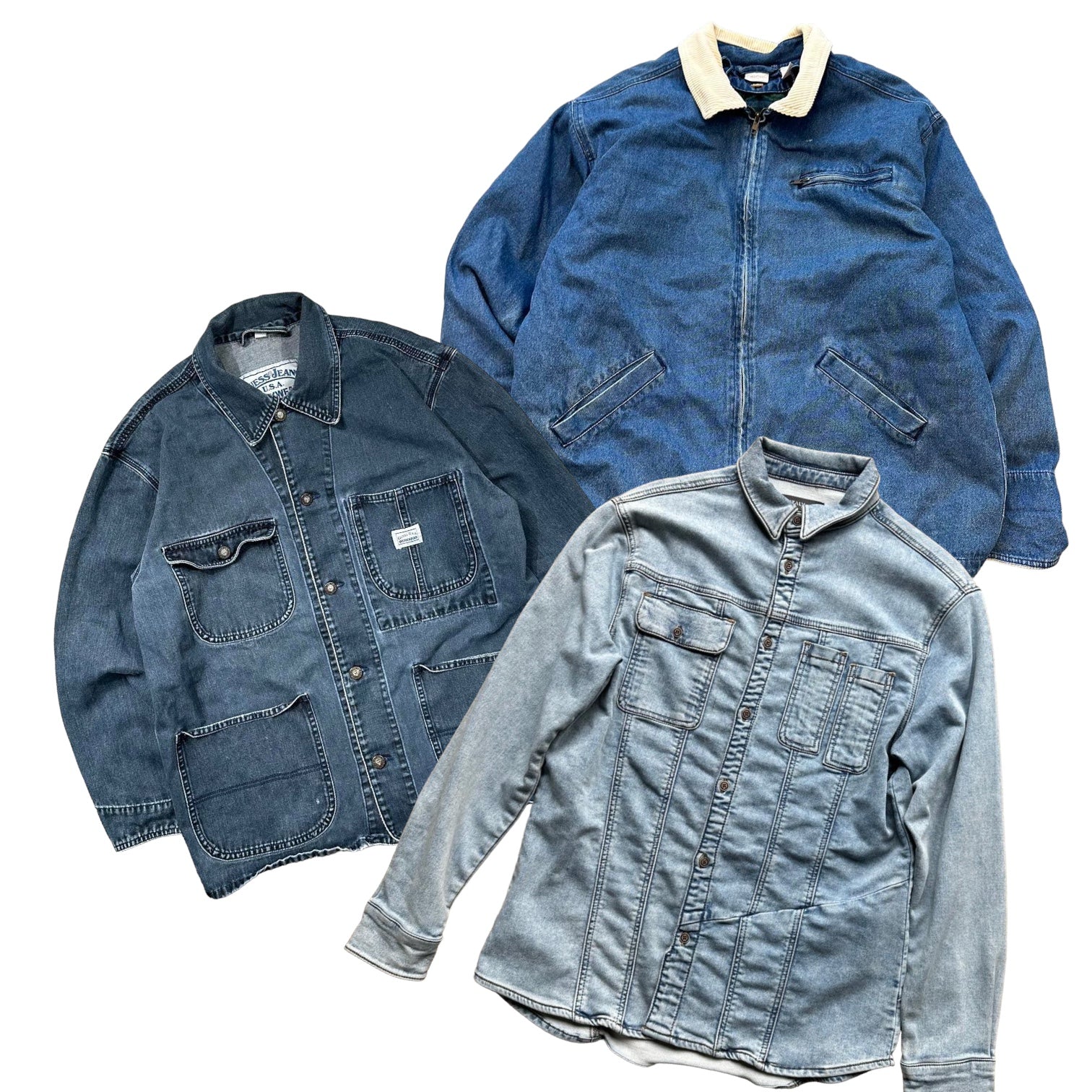 30X WORKWEAR DENIM JACKETS - The Hub Vintage Wholesale Limited