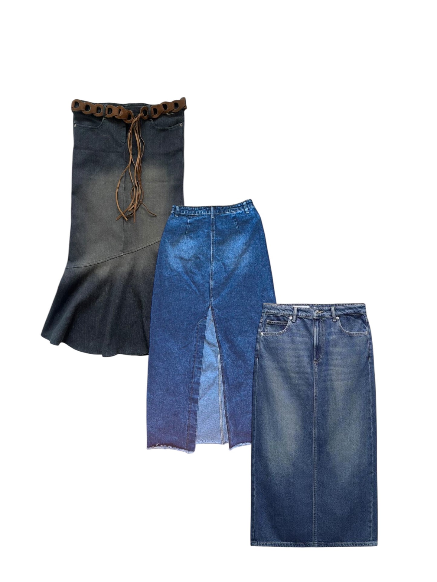 30 x LONG DENIM SKIRTS