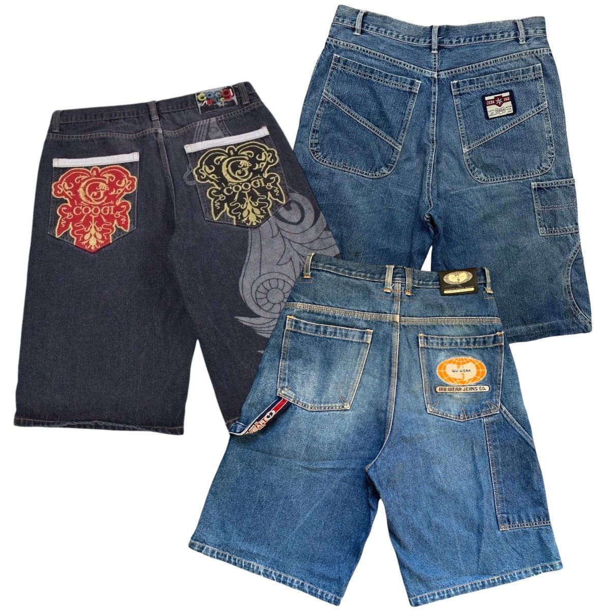 40x HIPHOP DENIM SHORTS - The Hub Vintage Wholesale Limited