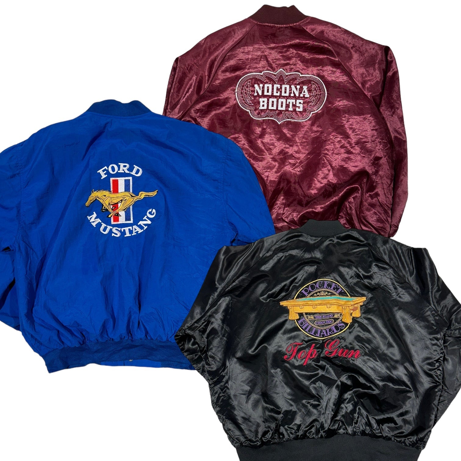 40x SATIN BASEBALL JACKETS - The Hub Vintage Wholesale Limited