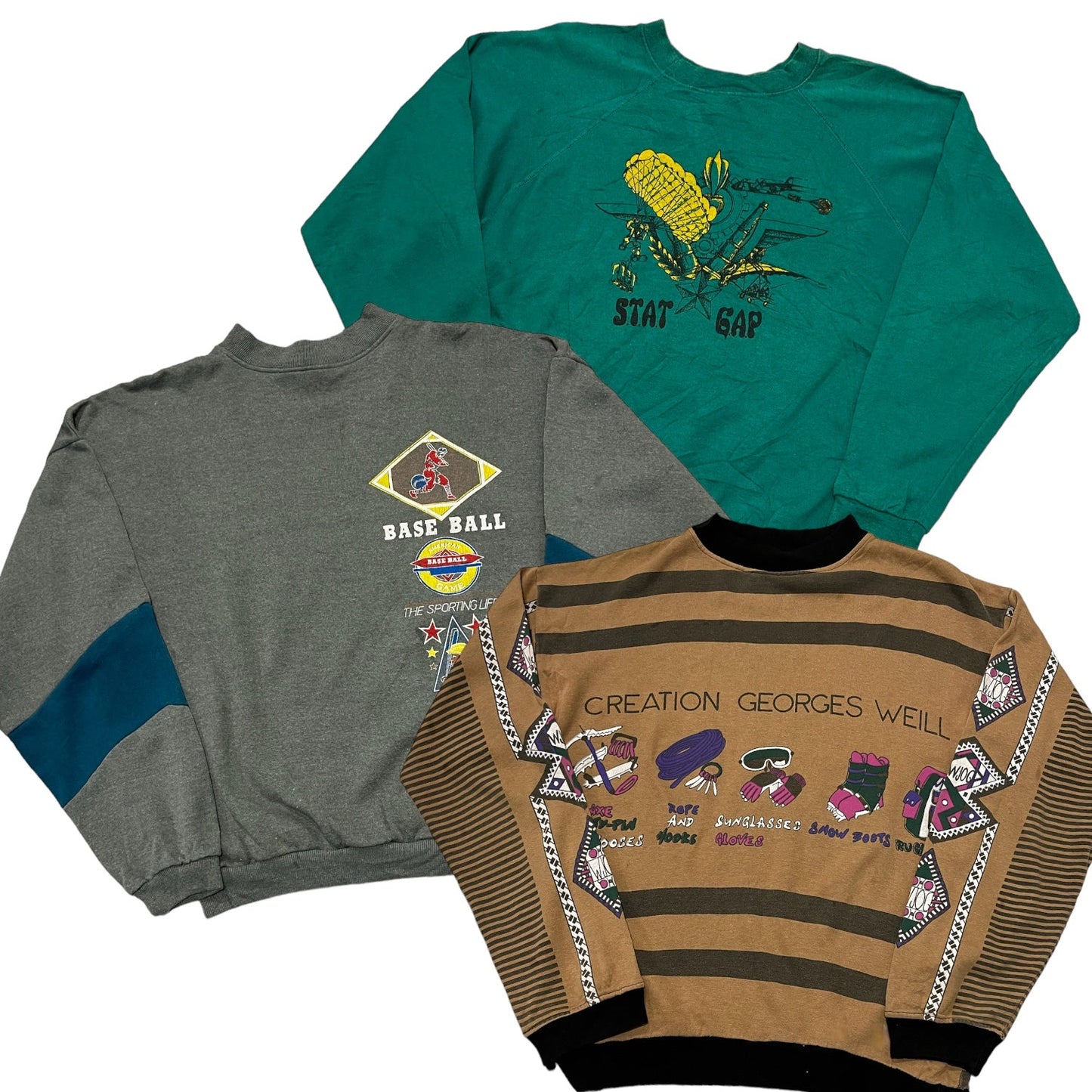 50x 80'S GRAPHIC SWEATSHIRTS - The Hub Vintage Wholesale Limited