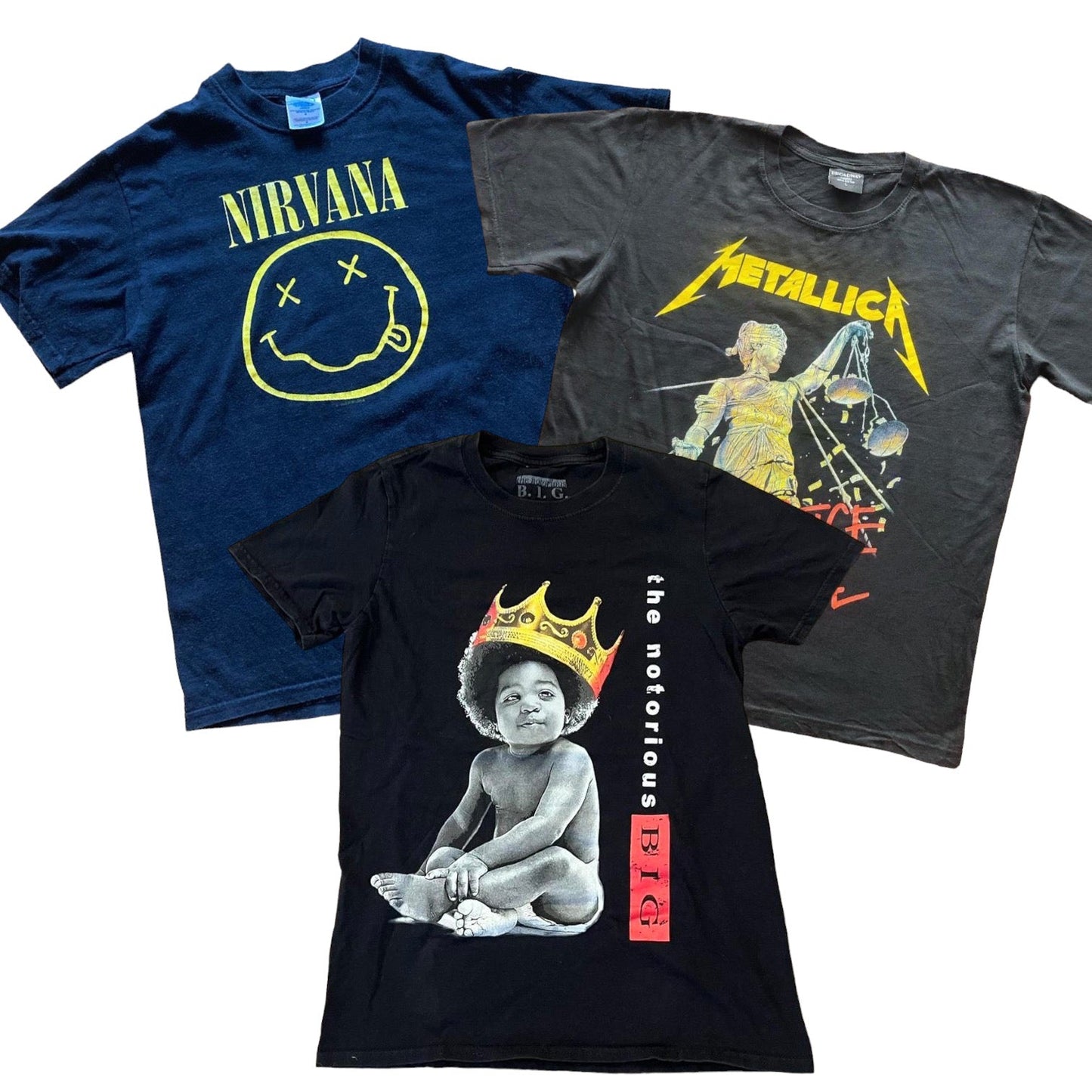 50x BAND T - SHIRTS - The Hub Vintage Wholesale Limited