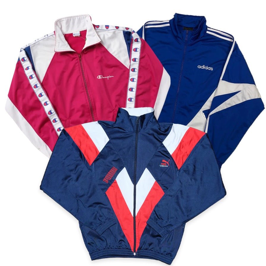 50x BRANDED TRACK JACKET - The Hub Vintage Wholesale Limited