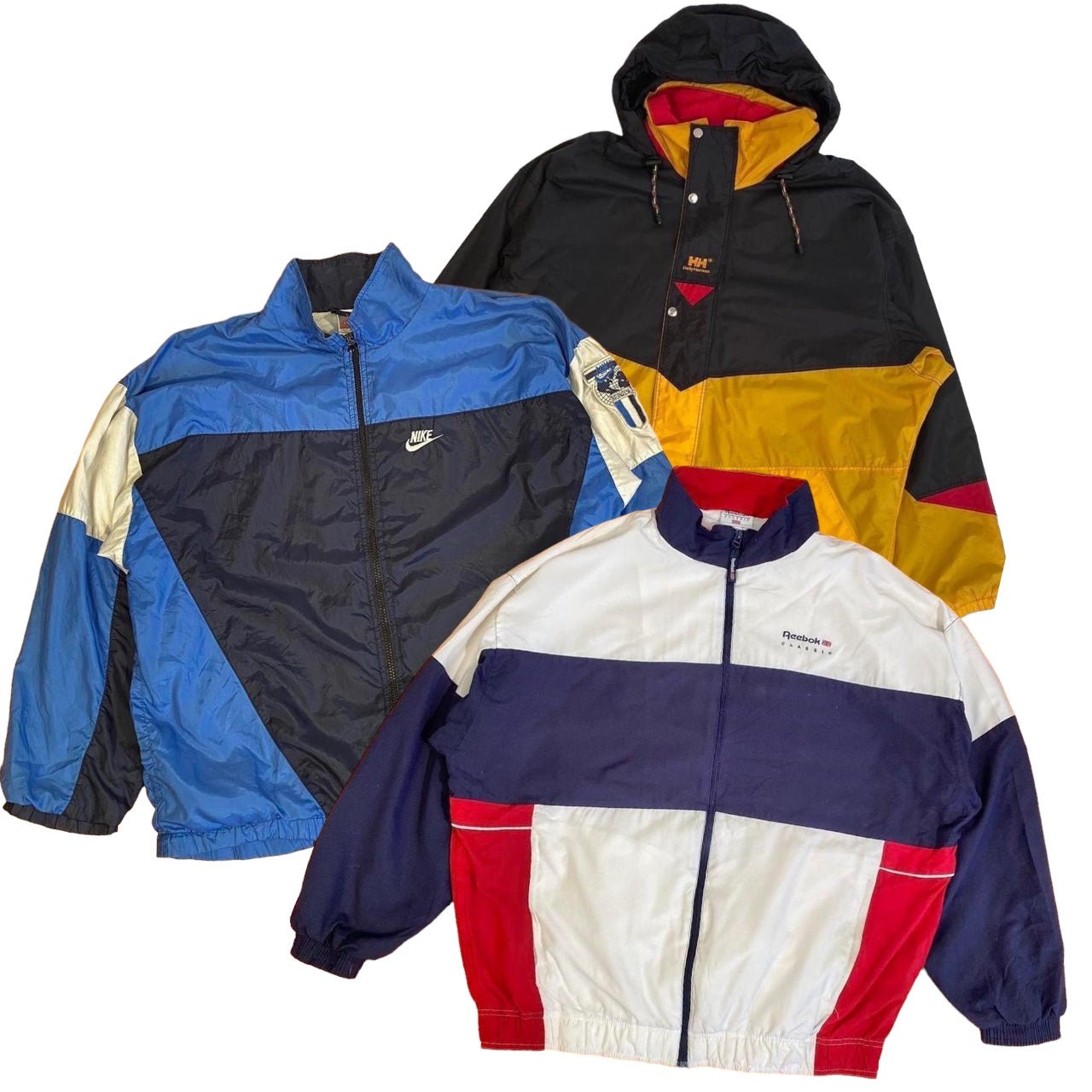 50x BRANDED WINDBREAKERS - The Hub Vintage Wholesale Limited