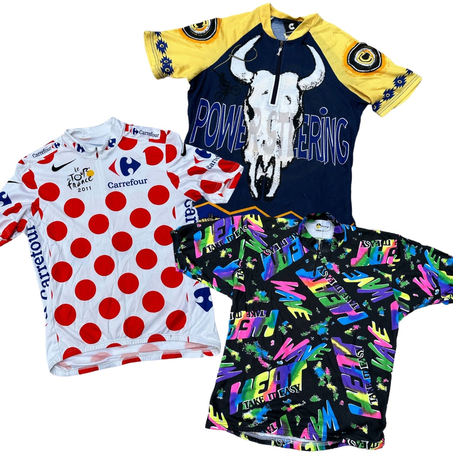 50x CYCLING JERSEYS - The Hub Vintage Wholesale Limited