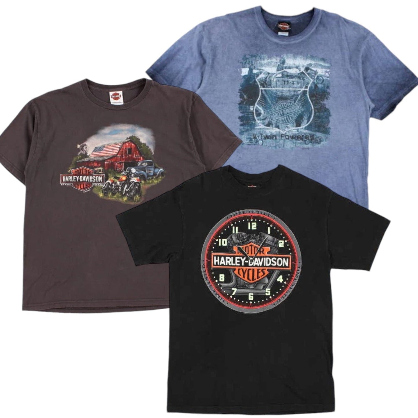 50x HARLEY DAVIDSON T - SHIRTS - The Hub Vintage Wholesale Limited