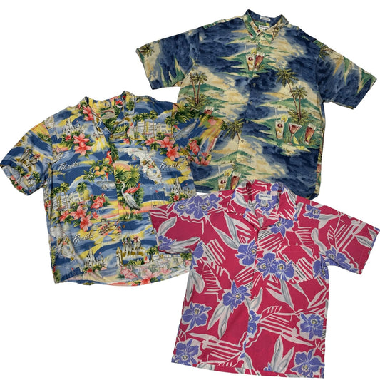 50x HAWAIIAN STYLE SHIRTS - The Hub Vintage Wholesale Limited