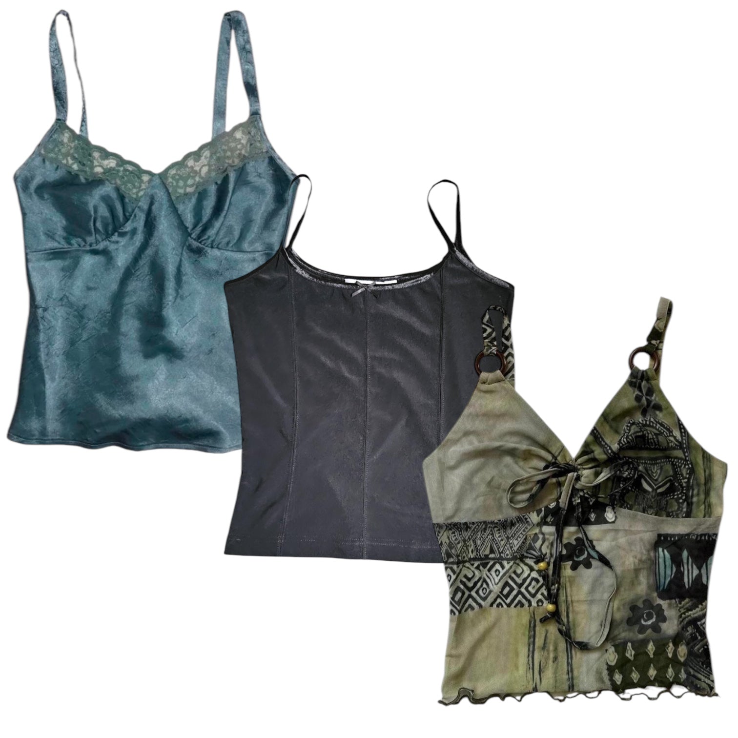 50X Y2K CAMI VEST TOPS - The Hub Vintage Wholesale Limited