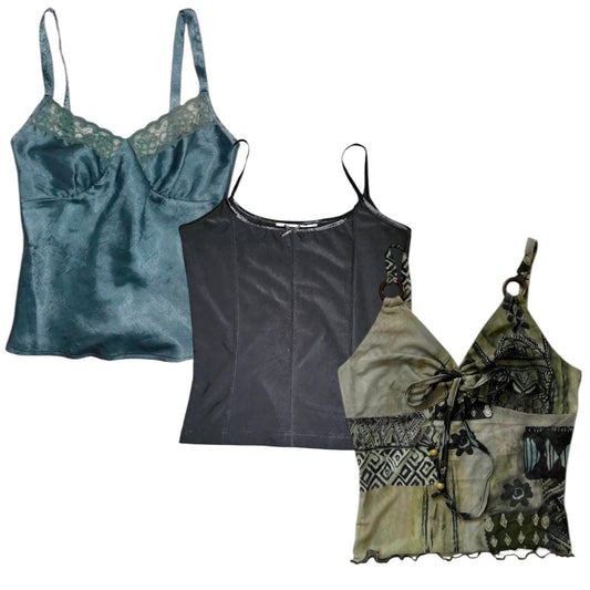 50X Y2K CAMI VEST TOPS - The Hub Vintage Wholesale Limited