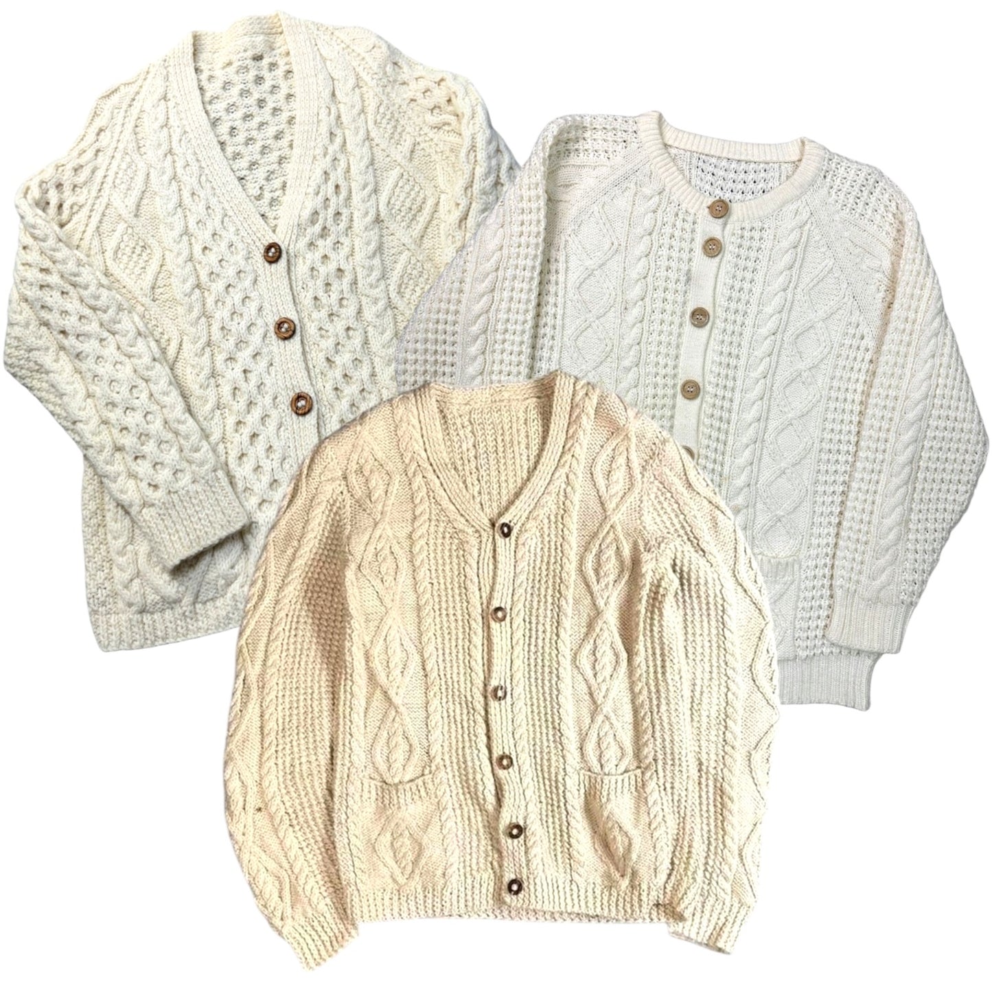 25x ARAN CARDIGAN KNITWEAR